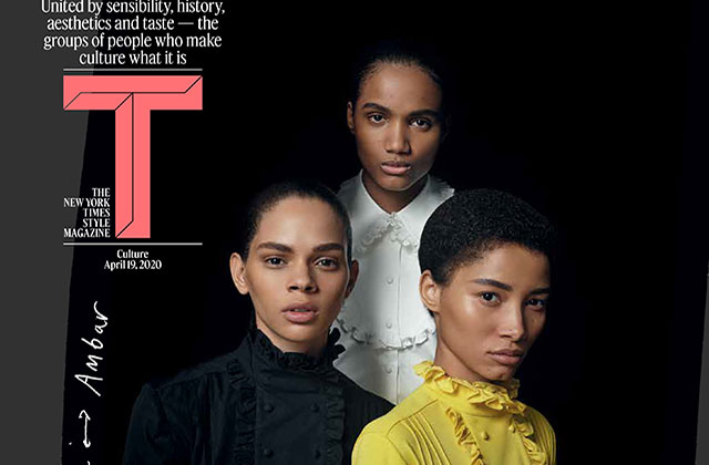 Hiandra Martinez, Ambar Cristal, Lineisy Montero Feliz. Three Dominican women with dark hair either pulled back or in a short Afro wearing, each wearing black, yellow and white ruffled dresses.