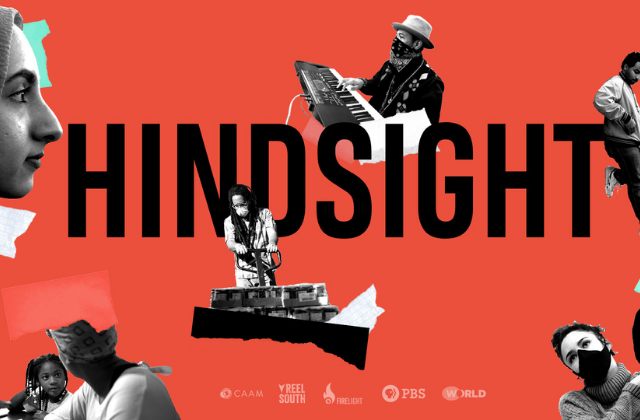 Official key art for "Hindsight" Reel South docuseries streaming on PBS.