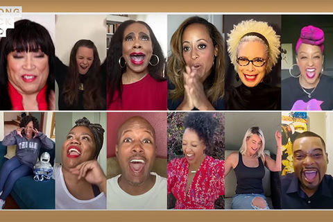 Netflix Black Shows. Zoom photo with 12 different people.