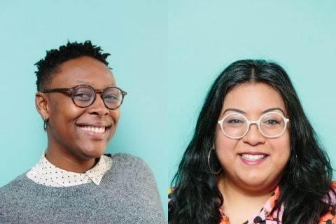 2021 Bloom Speakers Series co-organizers from left to right: Nandi Comer and Brenda Hernandez