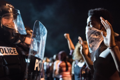 Protests Break Out In Charlotte After Police Shooting