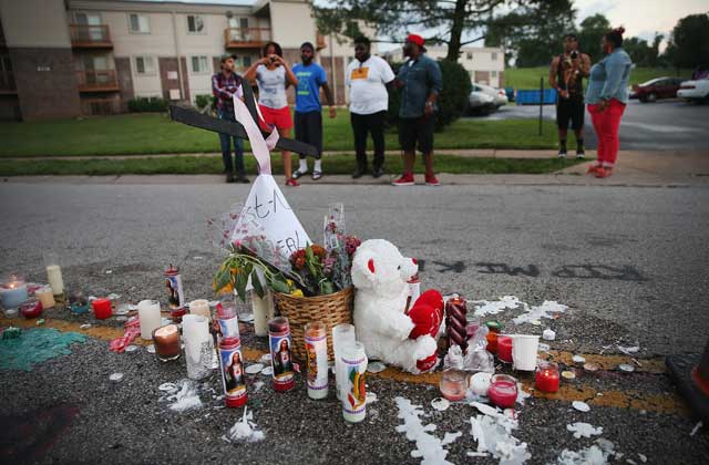 Hours After Brown’s Killing, Police in Ferguson Let K-9 Urinate on Memorial Site