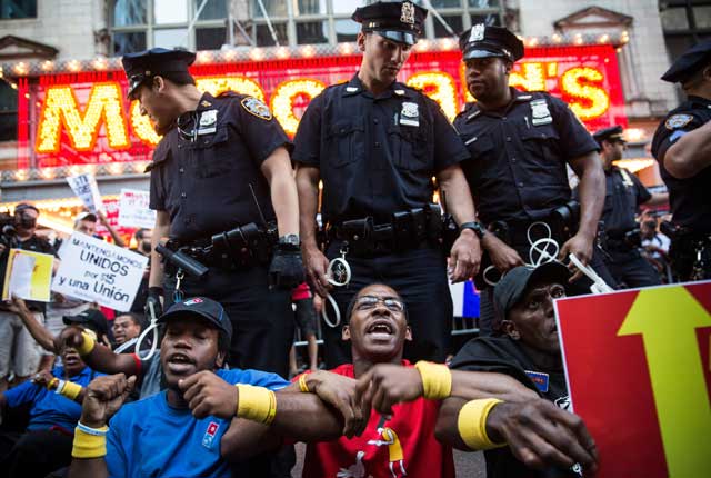 7 Fast Food Worker Strikes–And Arrests–Hit Cities Near You