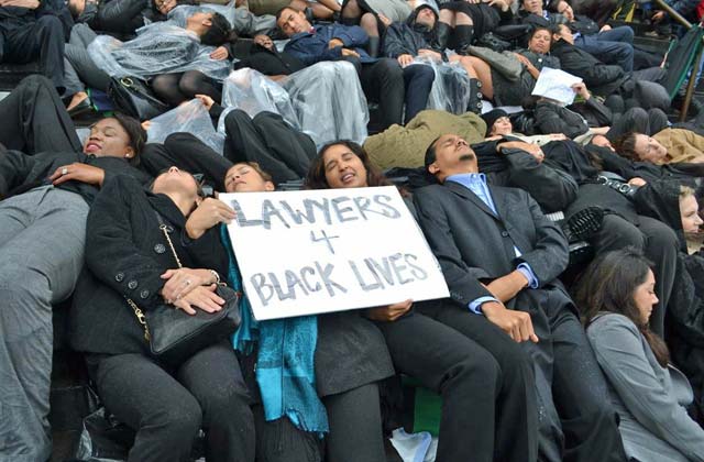 Hundreds of Los Angeles Lawyers Die-In for Black Lives