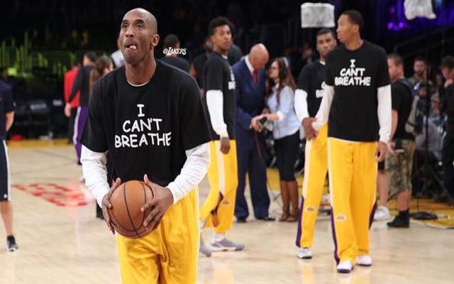 Kobe Bryant, L.A. Lakers Wear ‘I Can’t Breathe’ T-Shirts