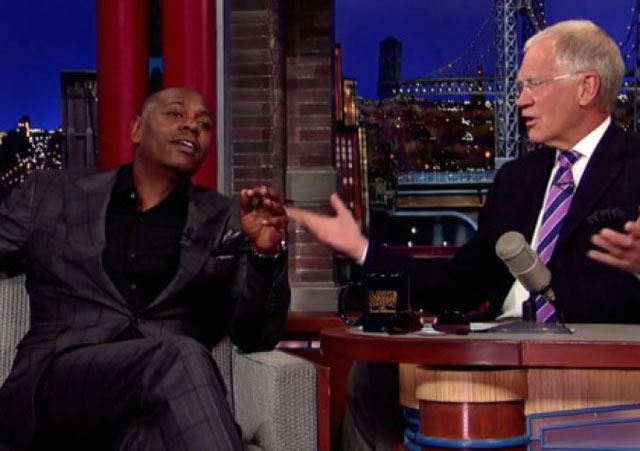Dave Chappelle to Letterman: ‘I Never Quit. I’m 7 Years Late to Work’