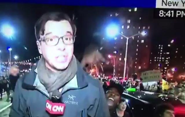 CNN Inadvertently Airs NYC Protesters Chanting ‘F*** CNN!’