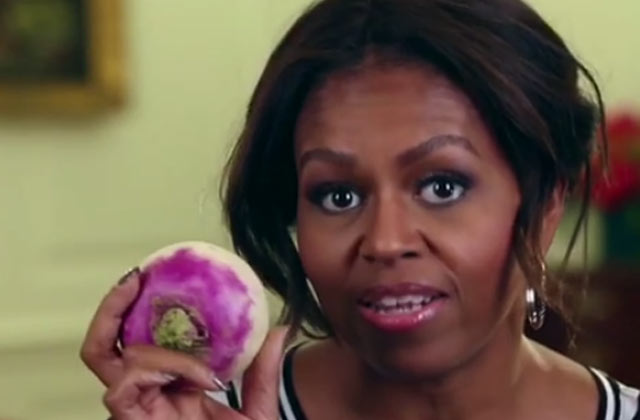 Watch Michelle Obama Turn Up for Turnips