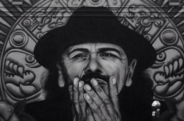 San Francisco’s New Spray-Painted Carlos Santana Mural is Amazing