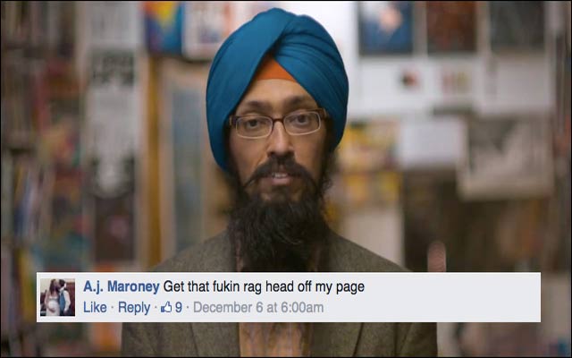 Sikh Cartoonist Stars in Facebook Video, Racists Go Wild