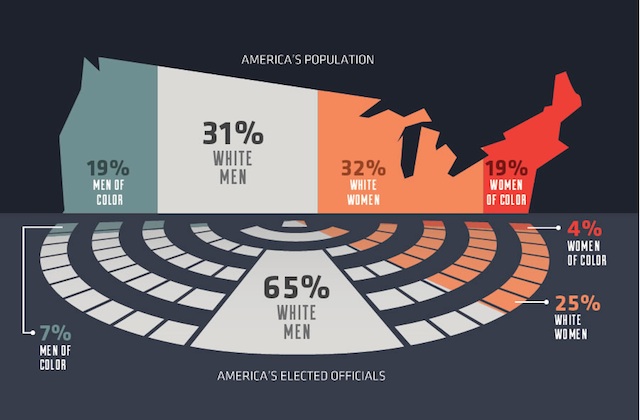 Infographic Shows White Men’s Outsized Hold on U.S. Elected Offices
