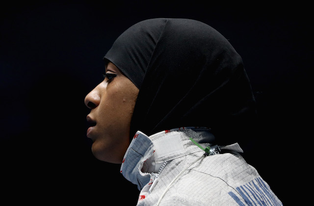 History-Making Olympian Ibtihaj Muhammad Wins First Round of Fencing Competition