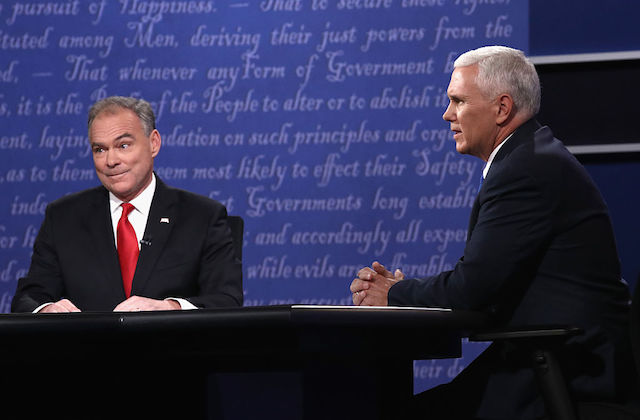 VP Debate Video Shows Pence Rewriting History on Trump’s Policy Positions