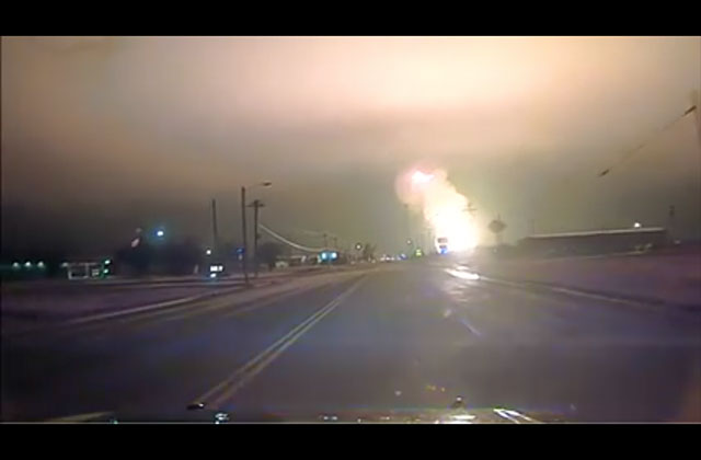 ICYMI: A Natural Gas Pipeline Exploded, And a Police Dashcam Caught It