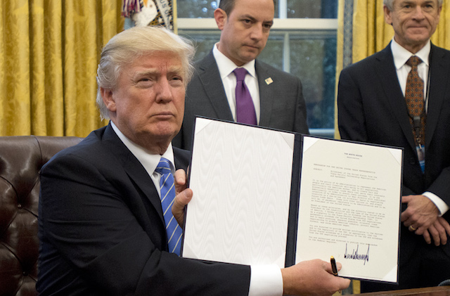 Trump’s First Week Begins With Executive Orders on Trade, Reproductive Rights and Federal Hiring