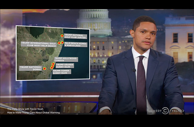 WATCH: The Daily Show Breaks Down What Could Get the President to Take Climate Change Seriously