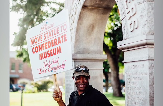 After 20 Years of Solo Protest, a Texas Man is Thisclose to Toppling a Confederate Monument