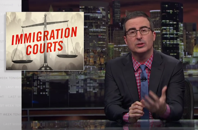 WATCH: John Oliver Breaks Down How the U.S. Withholds Justice From Immigrants