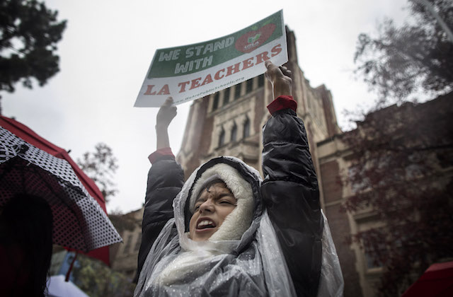 LA Teachers Strike Enters Fifth Day with Thousands of Supporters